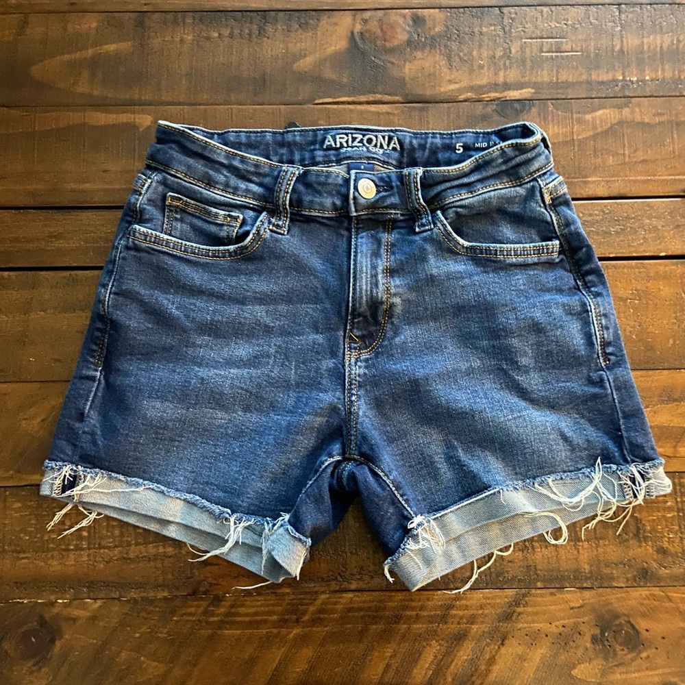 Arizona Jean Company Mid Rise Shorts Juniors Size 5